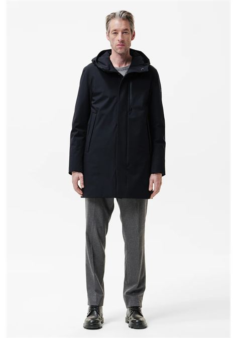 DUNO Parka Lungo Planet Uomo Navy Bi-Stretch Impermeabile DUNO | Parka | PLANET TORANO 3L800